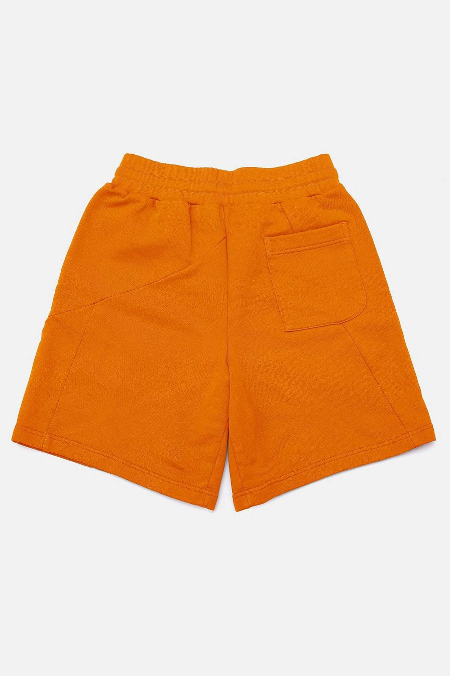 Partner Retrosuperfuture | Pantaloncini In Spugna Decostruiti Rsf X Dc¬†Arancio Ruggine