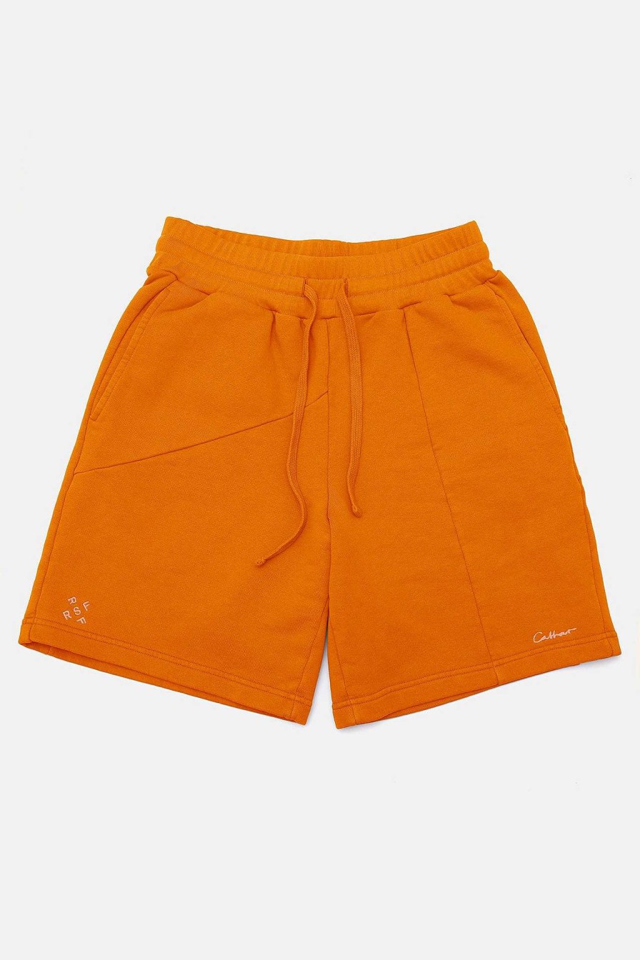 Partner Retrosuperfuture | Pantaloncini In Spugna Decostruiti Rsf X Dc¬†Arancio Ruggine